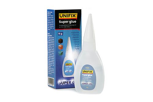 Супер клей гель 15г UNIFIX