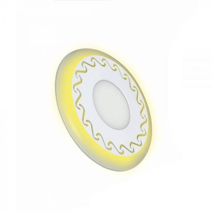 Св-до встр. LED PANEL RIGHT HAUSEN LACE 6W 4000K білий, підсвічування 3W yellow