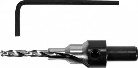 Свердло конфірматне по дереву YATO Ø= 4/6 мм, хвостовик Ø= 8 мм, з 6-гран. ключем