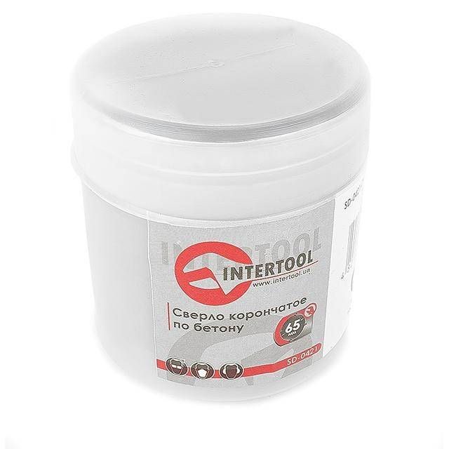 Свердло корончасте по бетону 65 мм INTERTOOL SD-0421