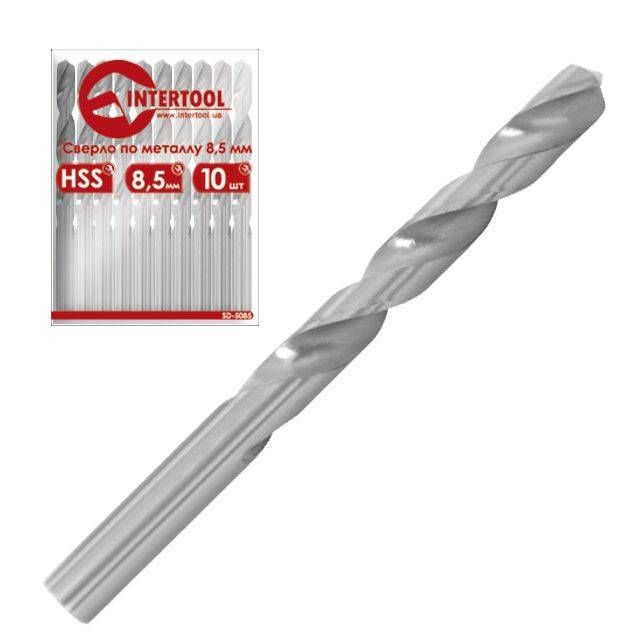 Свердло по металу DIN338 HSS, 9,0 мм INTERTOOL SD-5090