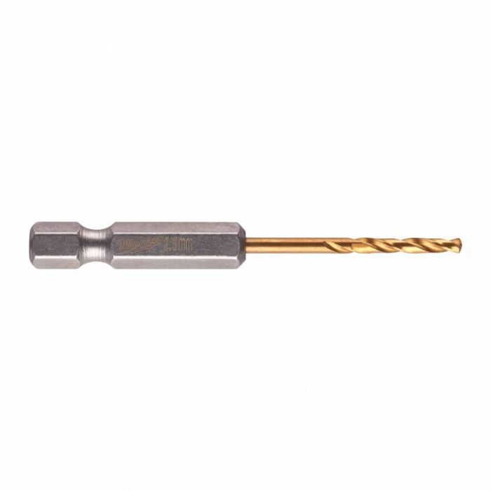 Свердло по металу RedHEX HSS-G TiN MILWAUKEE, Ø2,5мм, (2шт)