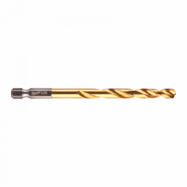 Свердло по металу RedHEX HSS-G TiN MILWAUKEE, Ø6,5мм