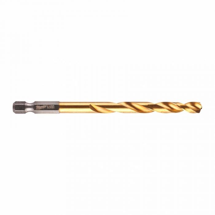 Свердло по металу RedHEX HSS-G TiN MILWAUKEE, Ø6,5мм