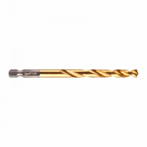 Свердло по металу RedHEX HSS-G TiN MILWAUKEE, Ø7,0мм
