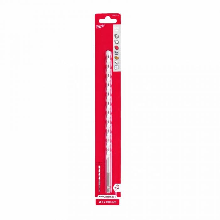 Свердло універсальне HEX MILWAUKEE, Ø8x260мм