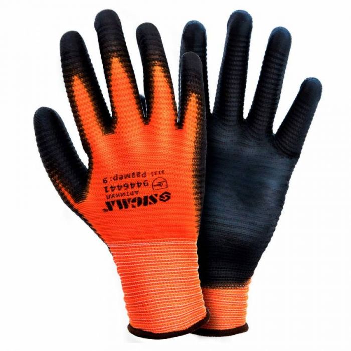 Трикотажні рукавички із ПУ покриттям (манжет) Sigma (9446441)
