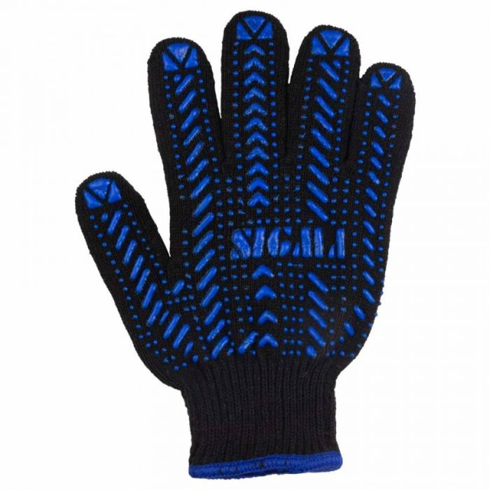 Трикотажні рукавички з ПВХ точкою р10 Актив (чорні) Sigma (9442471)