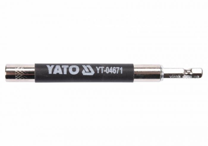 Тримач викруткових насадок YATO : HEX - 1/4", L= 120 мм. магнітний