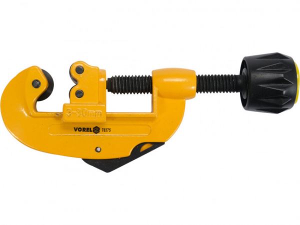 Труборіз для труб металевих і полімерних VOREL Ø= 3-30 мм, з 2 ролик. різцями 18х 3х 5 мм