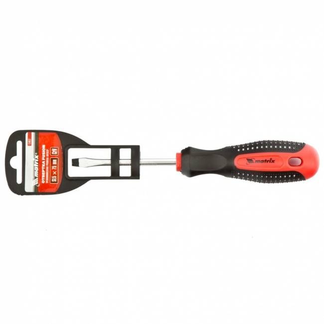 Викрутка Fusion SL5.0 х 75 мм, CrV, трикомпонентна рукоятка "anti slip", MTX