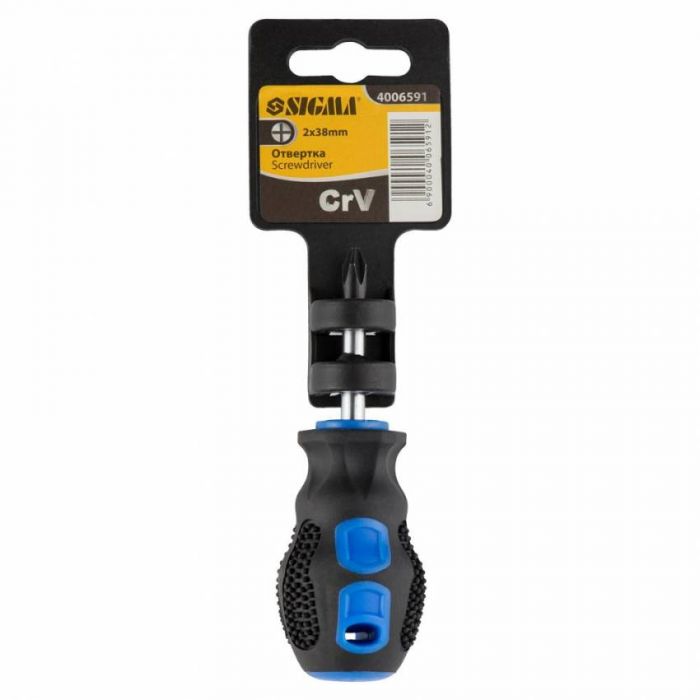 Викрутка хрестова PH2x38мм СrV Sigma (4006591)