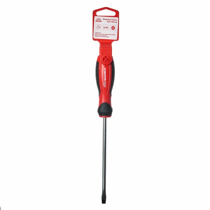 Викрутка плоска Vitals, 6.0х150 мм