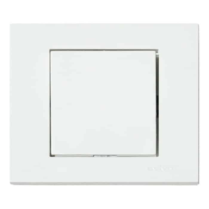 Вимикач 1-клав. Грано-білий /12/120