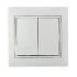 Вимикач 2-кл. BBсб10-2-0-Fl-W (білий)
