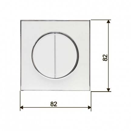 Вимикач RIGHT HAUSEN LAURA 2-й внутр. білий HN-015041