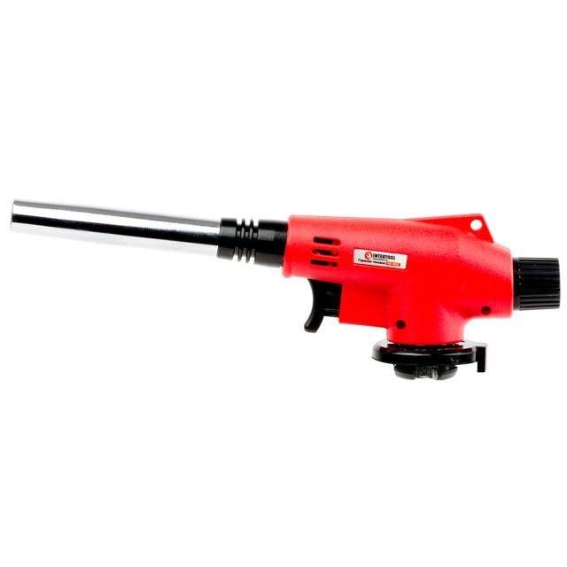 Пальник газовий з п'єзозапалюванням. INTERTOOL GB-0022