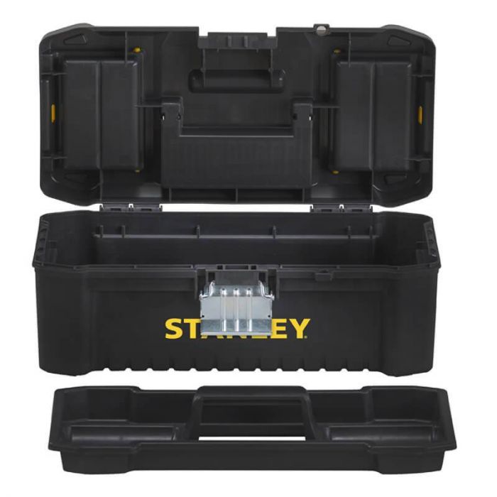 Ящик ESSENTIAL пластиковий з металевими клямками, розмір 316x156x128 мм (12.5) STANLEY STST1-75515