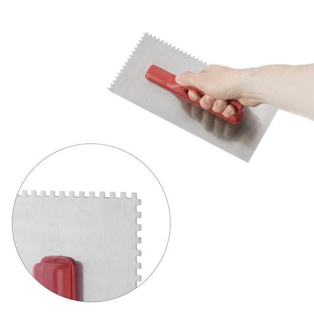 Тертка сталева, оцинкована, 280×130 мм, зуб: 4×4 мм INTERTOOL KT-0004