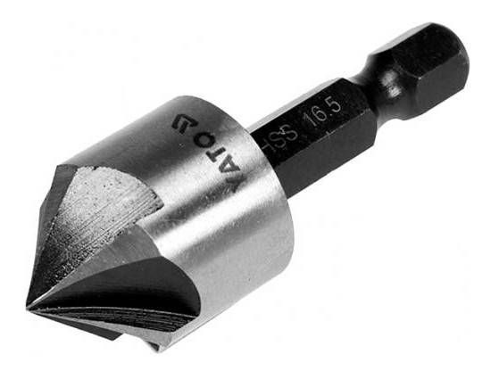 Зінківка конічна по металу YATO HEX-1/4" 16.5 x 45 мм HSS YT-44725